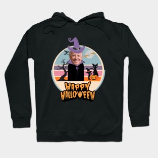 Funny Happy Halloween Joe Biden and cat Hoodie